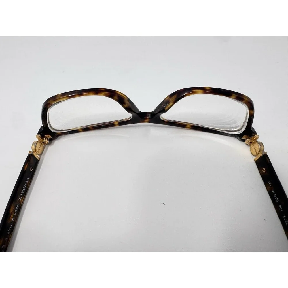 Versace 3272 108 Eyeglass Frames Only 52-16-140 Tortoise Made In Italy Authentic